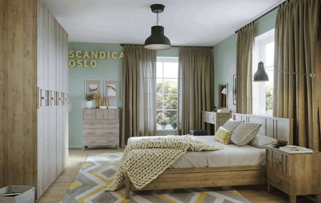 Комоды, Спальня Scandica Oslo (модуль 455) Комод