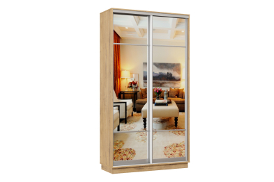 Шкаф-купе Премьер Лайт МИНИ 02 (11;11) двухдверный