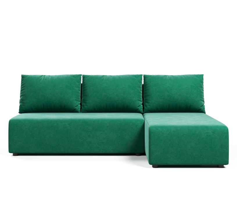 Диваны угловые, Угловой диван-кровать Каир (Комо, Крит), велюр