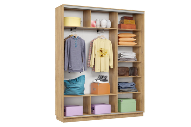 Шкаф-купе Премьер Лайт 23 (05;05;05) трехдверный