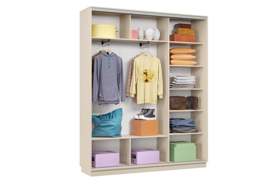 Шкафы-купе 3-х дверные, Шкаф-купе Премьер Лайт 21 (11;11;11) трехдверный