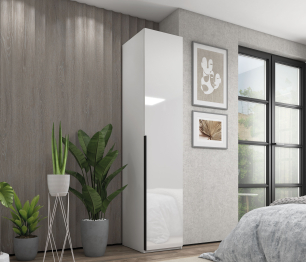 Шкаф 1-дверный с полками, 45 см Люкс