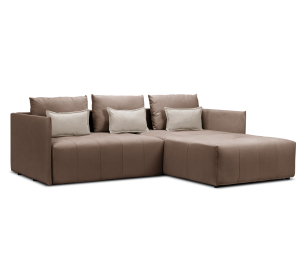 Диван еврокнижка угловой Чилетти, микровелюр