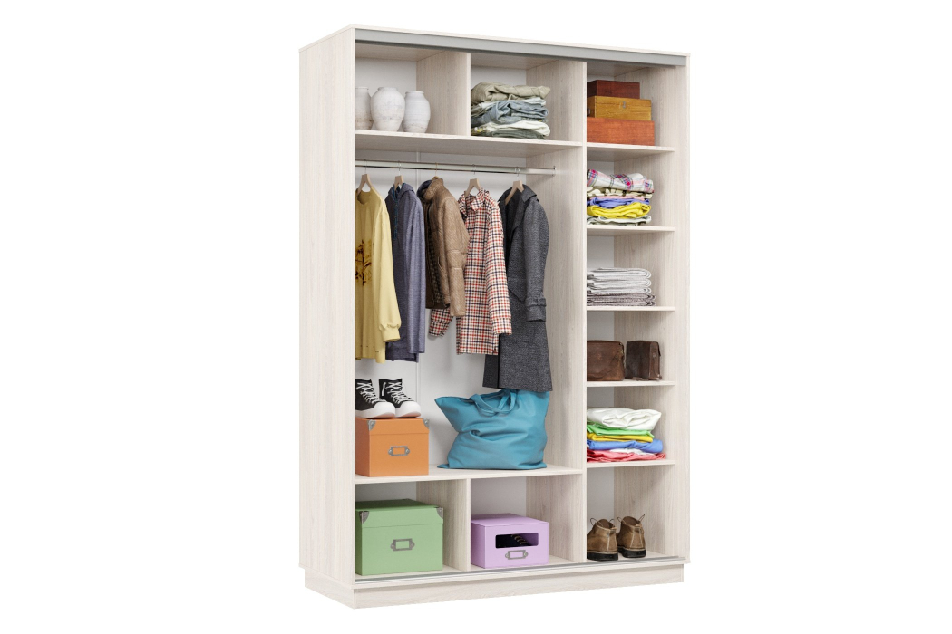 Шкафы-купе, Шкаф-купе Премьер Лайт 12 (05;05) двухдверный