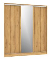 Шкафы-купе 3-х дверные, Шкаф-купе 3-дв  Strike 1800 зеркало/лдсп  (в2105*ш1800*г595)