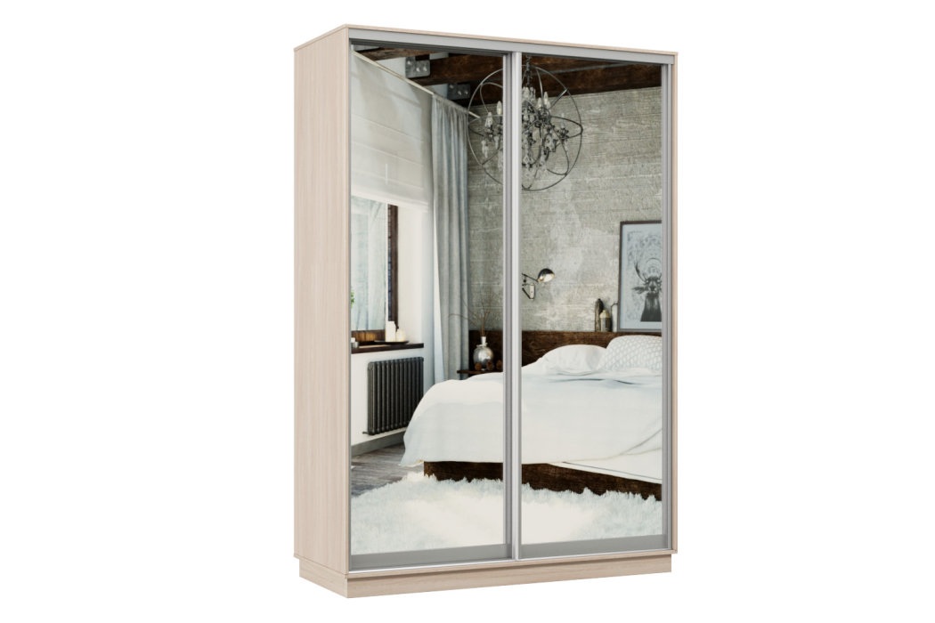 Шкафы-купе, Шкаф-купе Премьер Лайт 10 (01;01) двухдверный