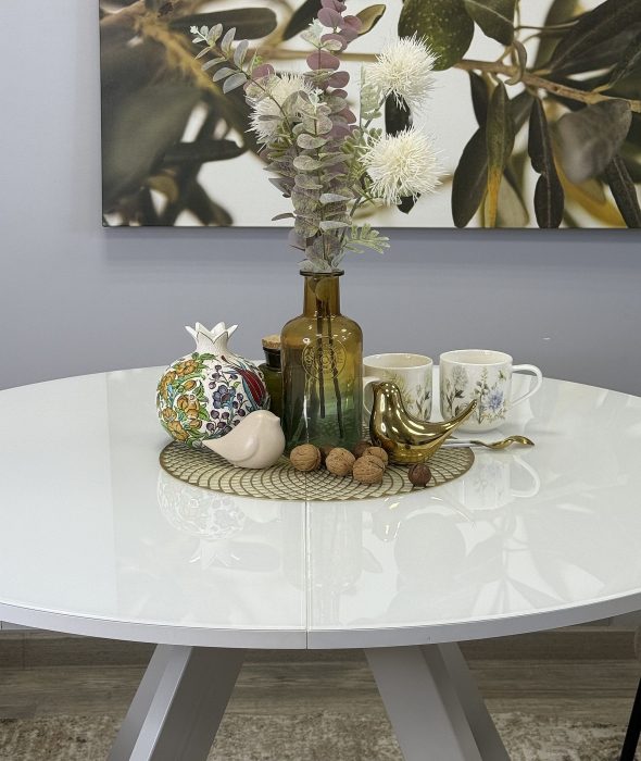 Обеденные столы, Стол Kenner RL1100s раздвижной, стекло