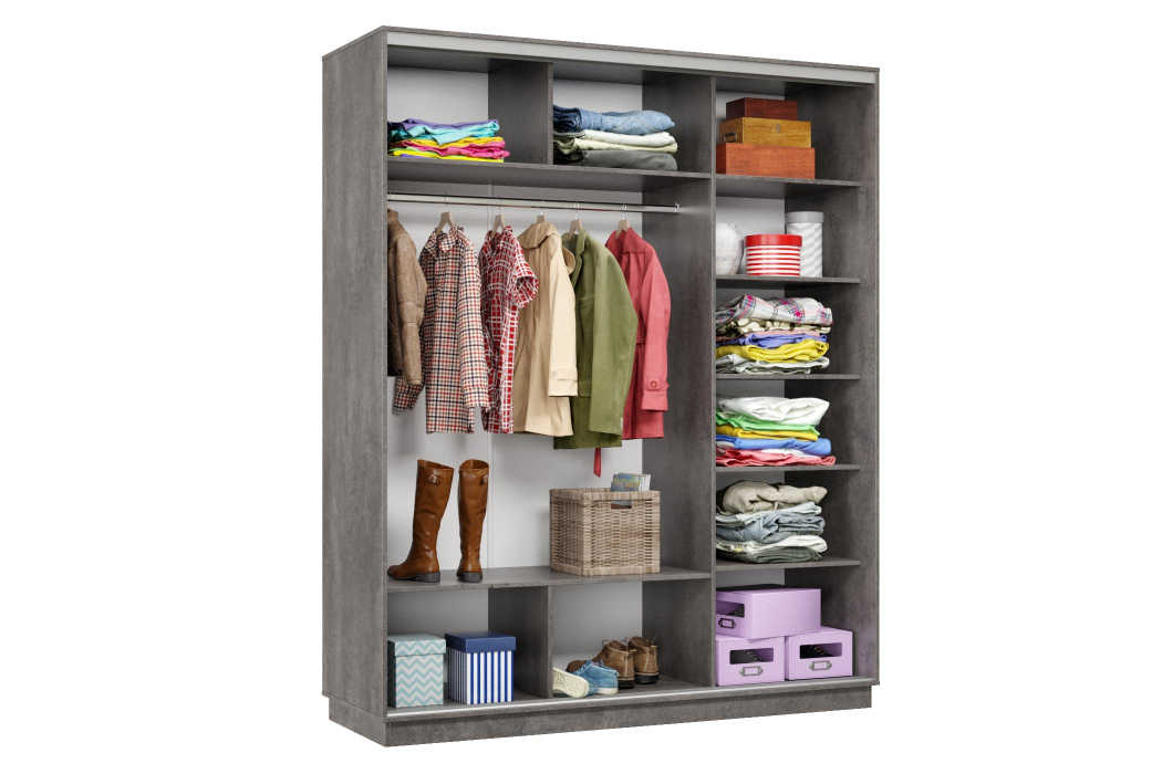 Шкафы-купе 3-х дверные, Шкаф-купе Премьер Лайт 24 (08;08;08) трехдверный