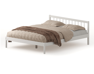 Кровать Мечта-4 160х200 деревянная белая