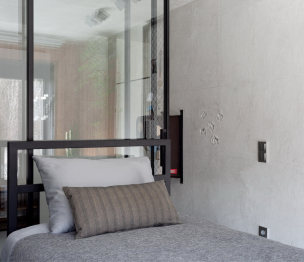 Кровать в стиле лофт Аристо 0.9