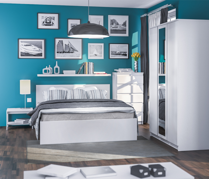 В спальню, Шкаф 3-х дверный Медея СБ-2493