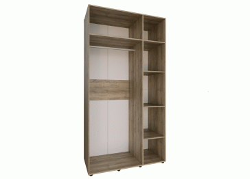 Спальня Scandica Oslo (модуль 444) Шкаф для одежды и белья 3-дв Зеркало