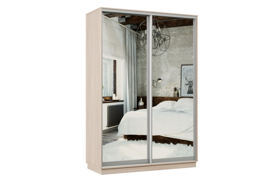 Шкафы-купе, Шкаф-купе Премьер 03 ясень шимо светлый