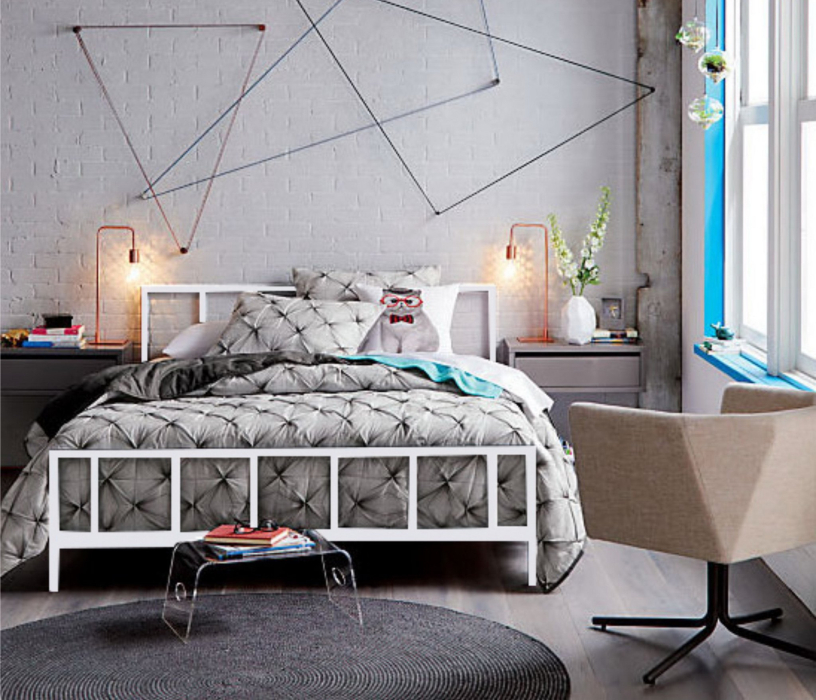 Кровати 160 см, Кровать в стиле лофт Денвер 1.6