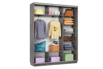 Шкаф-купе Премьер Лайт 23 (05;05;05) трехдверный