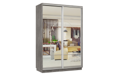 Шкафы-купе, Шкаф-купе Премьер Лайт 10 (11;11) двухдверный