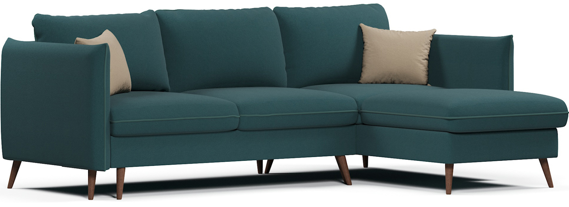 Диваны угловые, Диван угловой Пекин еврокнижка, велюр