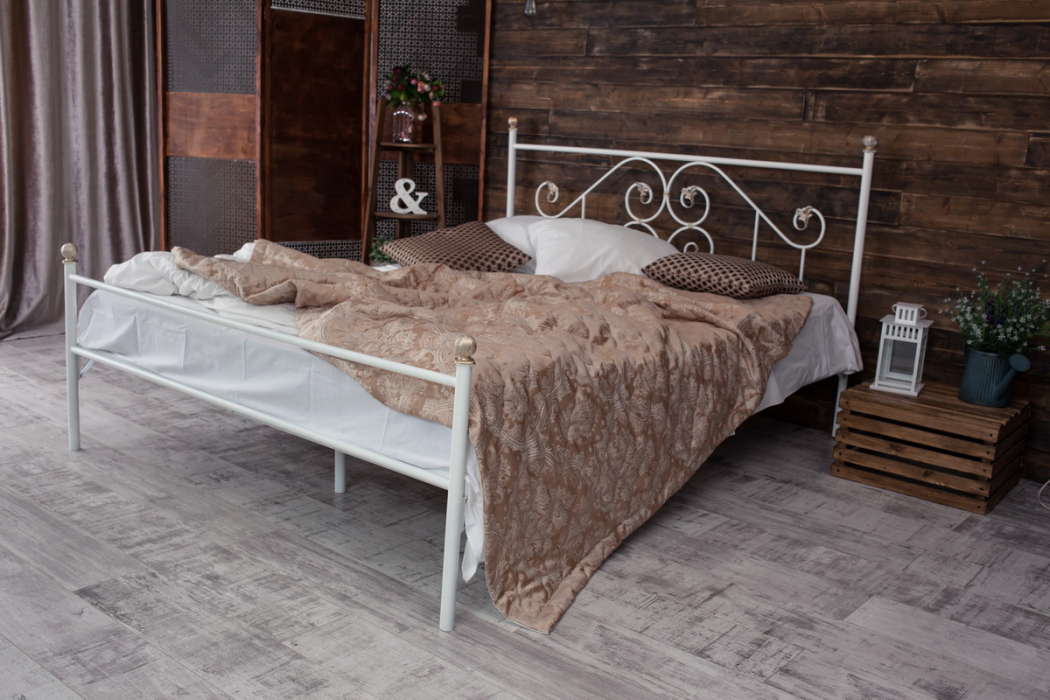Кованые кровати, Кованая кровать Камелия 1.8 с одной спинкой