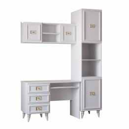 Шкаф пенал Валенсия золото 45х60х220 см