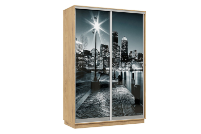 Шкаф-купе Премьер Лайт 02 Мини Ф-1356 двухдверный