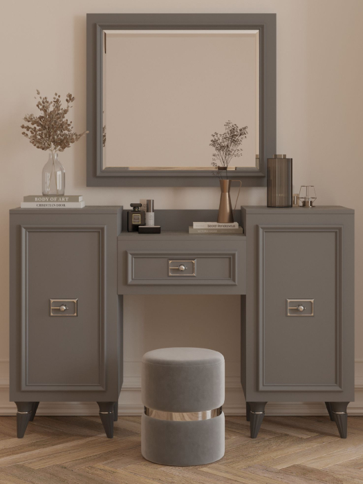 Туалетные столики, Туалетный столик Валенсия (1335х420х900) (серебро)