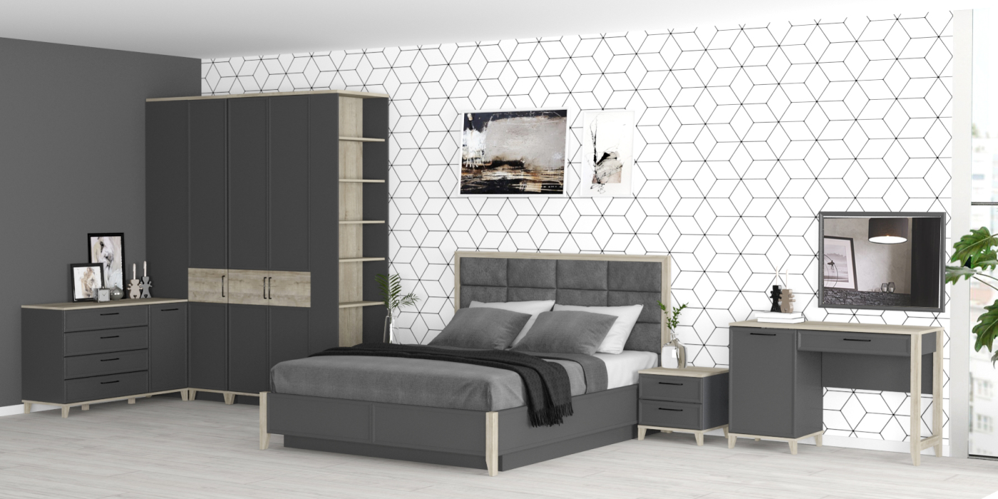 Кровати, Модульная система AURELIO (модуль 307) Кровать Люкс 1600 с п/м