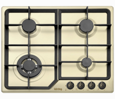 Встраиваемые варочные панели, Варочная поверхность газовая Ретро Korting HG 630 CTSB