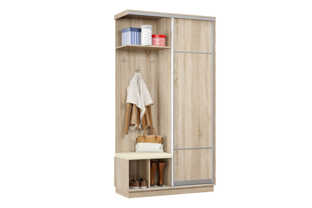 Прихожие, Прихожая Премьер 04 Лайт Мини 08 Левая Мягкая