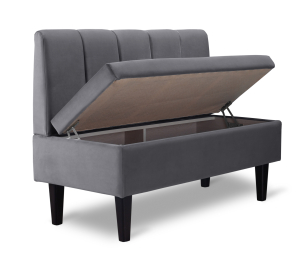 Диван прямой на ножках Лео 110, микровелюр