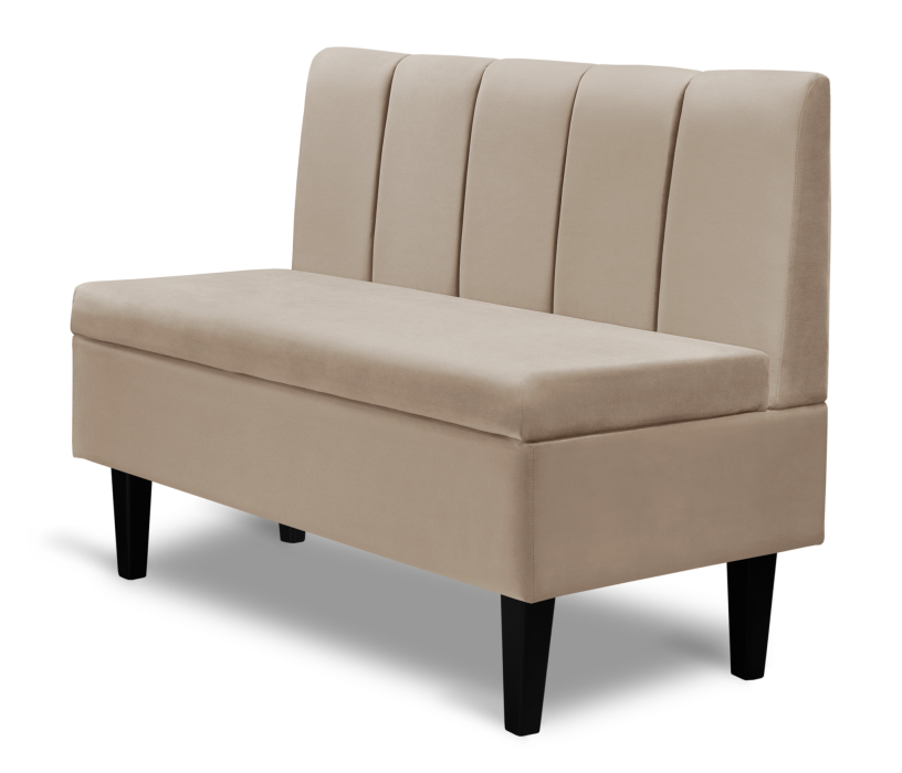 Диваны прямые кухонные, Диван прямой на ножках Лео 110, микровелюр