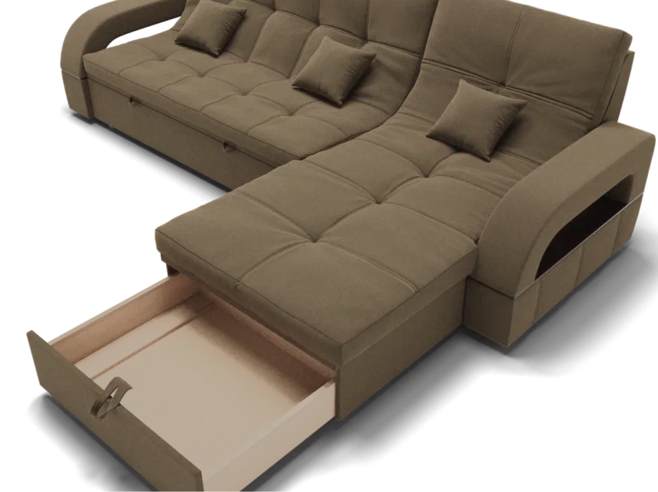 Диваны модульные угловые, Модульный диван Майами-2,микровелюр,антивандальная ткань,венеция