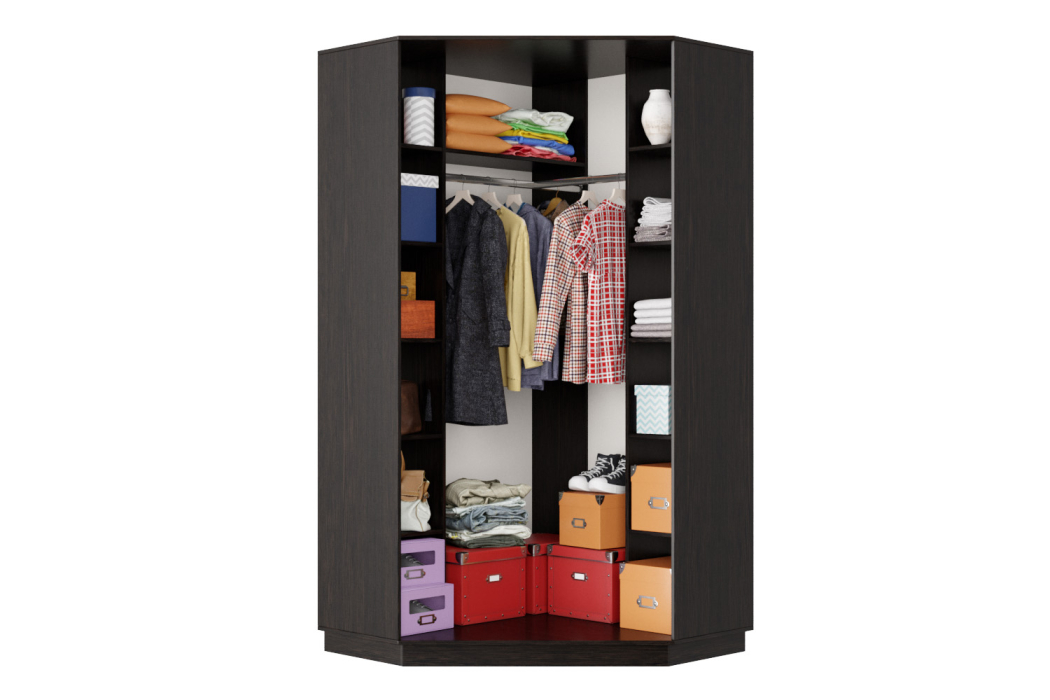 Угловые шкафы, Шкаф-купе Премьер Лайт 71 угловой (11;11) двухдверный