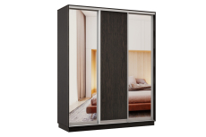 Шкафы-купе 3-х дверные, Шкаф-купе Премьер Лайт 34 (01;02;01) трехдверный