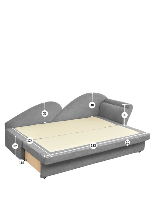 Диваны угловые кухонные, Диван 2212 правый угол