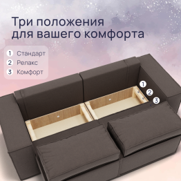 Прямой диван Рашт ППУ, велюр