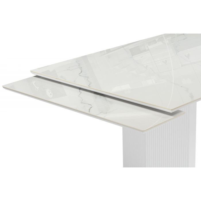 Обеденные столы, Керамический стол Монерон (белый)