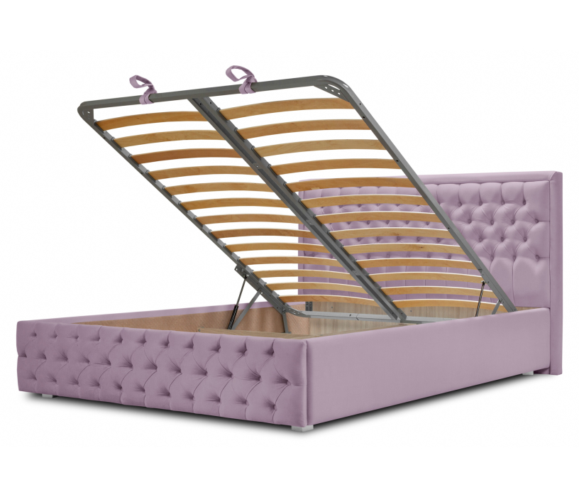 Мягкая кровать, Кровать с мягким изголовьем  Флоренция 1400 с подъемным механизмом