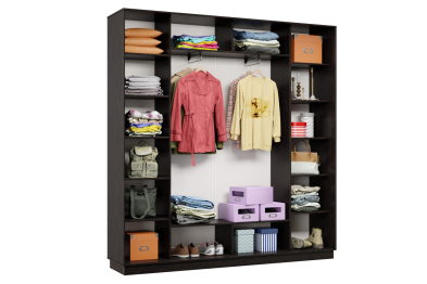 Шкаф-купе Премьер 35 (01РЧ;01РЧ;01РЧ) фасады ромб чёрный/трёхдверный/Профиль чёрный муар