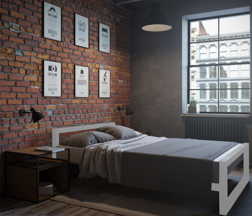 Кровати 120 см, Кровать в стиле лофт Ричмонд 1.2