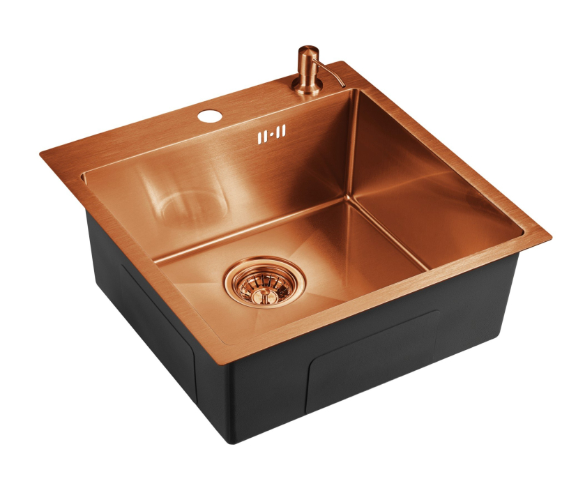 Кухонные мойки, Мойка универсального монтажа EMB-117A PVD Nano