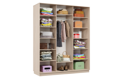 Шкаф-купе Премьер Лайт 30 (01;02;01) трехдверный