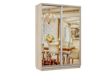 Шкафы-купе, Шкаф-купе Премьер Лайт 02 (11;11) двухдверный