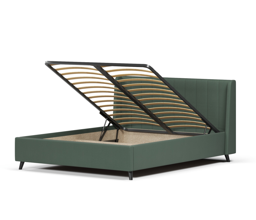 Мягкая кровать, Кровать Милла 160, велюр