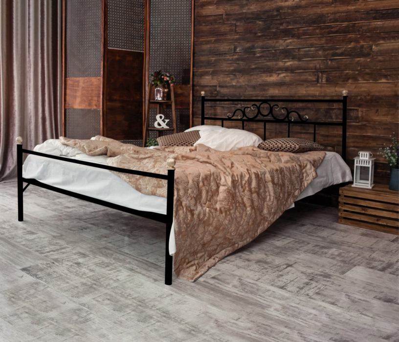 Кованые кровати, Кованая кровать Сандра1.6 с одной спинкой