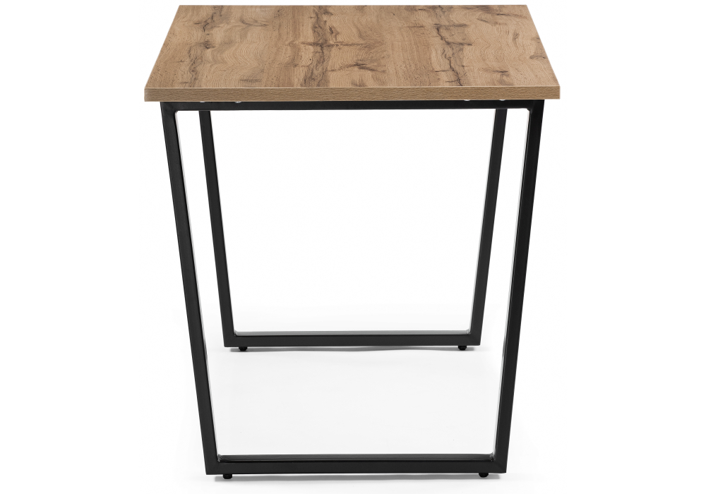 Обеденные столы, Стол деревянный Лота Лофт 120 25 мм (черный матовый)