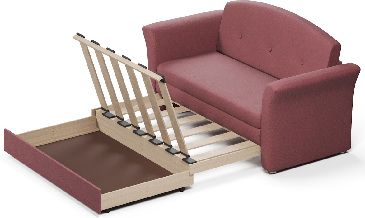 Диваны прямые, Диван-кровать Малютка выкатной, велюр