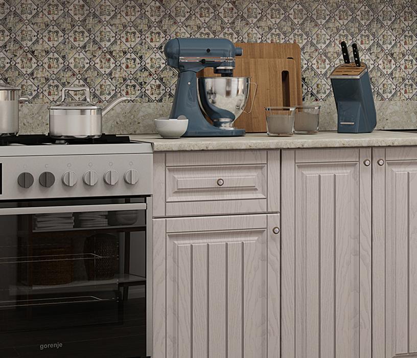 Кухонные гарнитуры, Кухня Хозяюшка 1,5 м Мускат МДФ