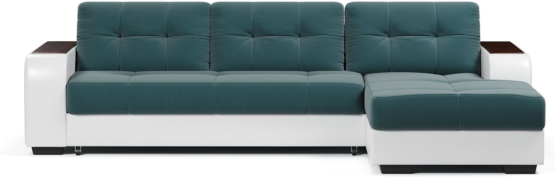 Диваны угловые, Диван-кровать угловой дельфин Брюссель,велюр+экокожа