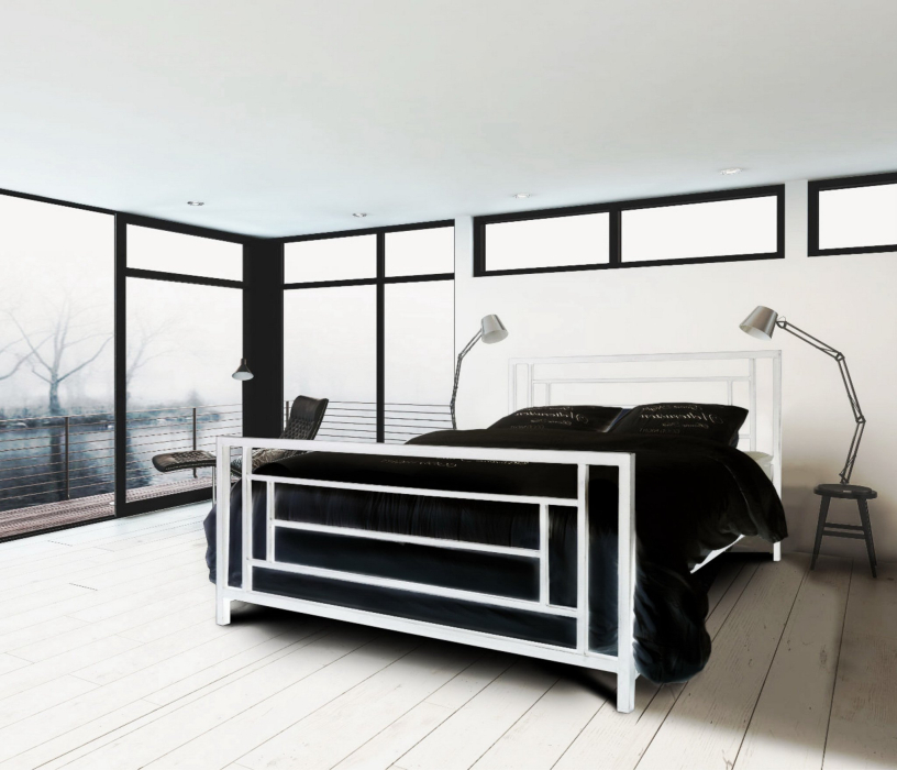 Кровати 140 см, Кровать в стиле лофт Орландо 1.4
