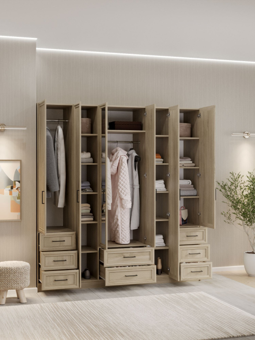 Для одежды, Шкаф распашной МДФ ШК-6/6